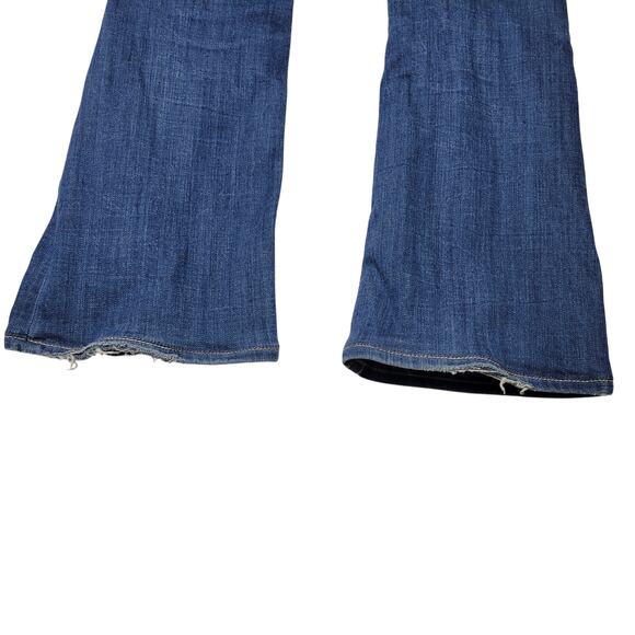 Big Star Sweet Jeans Womens 27 R (31x28.5) Boot Ultra Low Embroidered Pockets - Picture 4 of 7